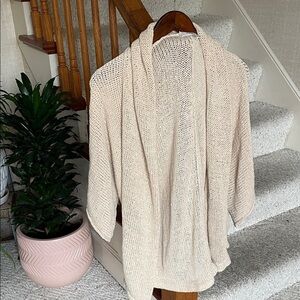 Wilfred Beige Knit Women's Poncho